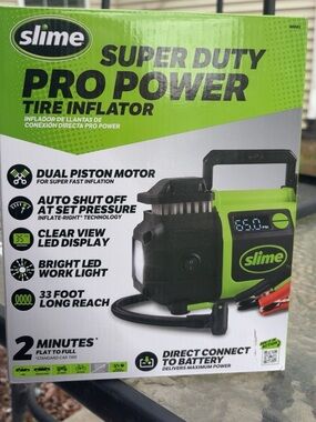 Slime Super Duty Pro Power Tire Inflator - Green